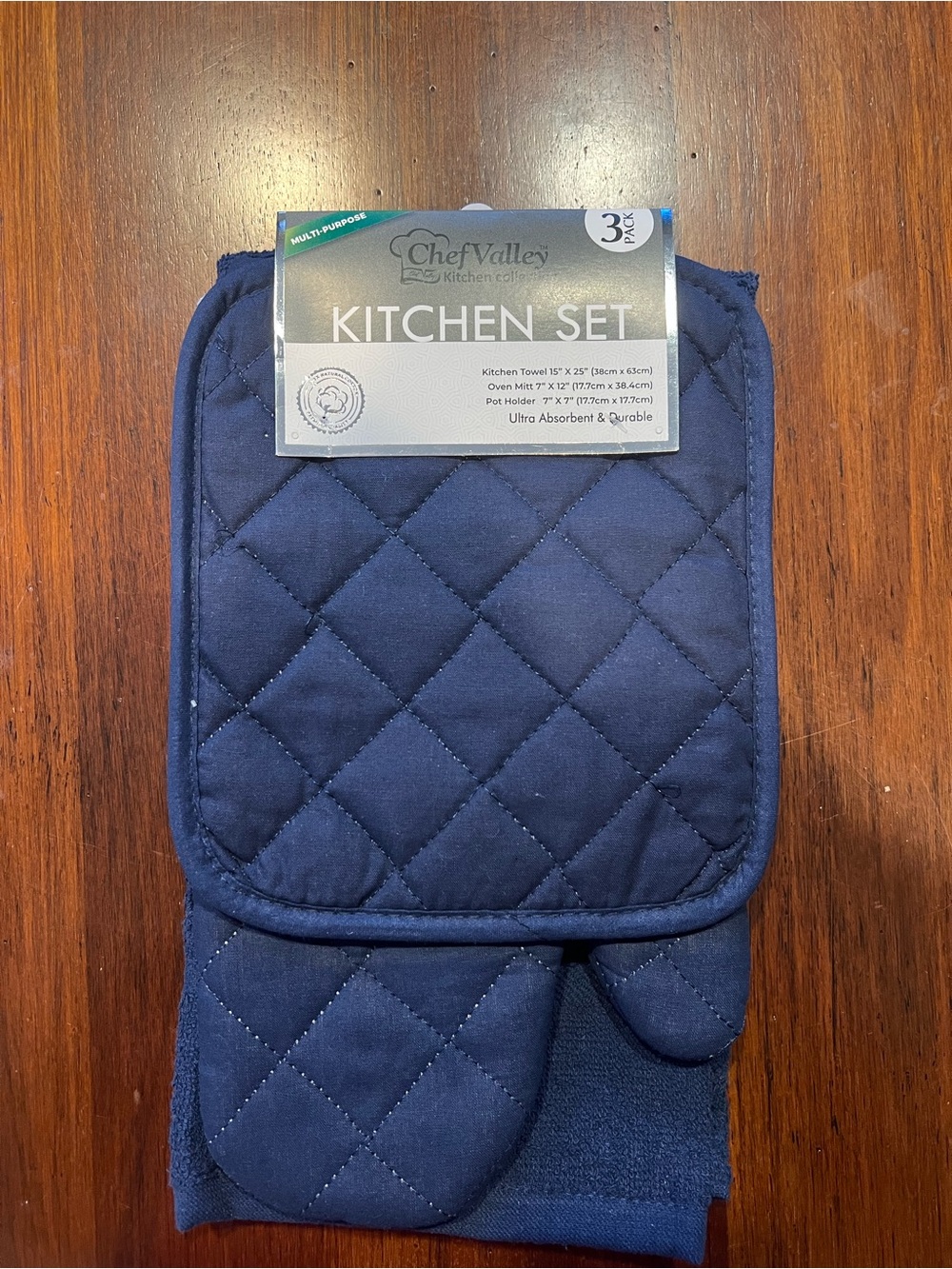 Navy Kitchen Set - 3 Piece